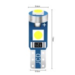 Led bec 3 smd 3030 soclu T5 pentru bord, de culoare rosu